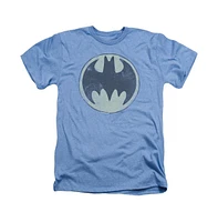 Batman Men's Old Time Logo Adult Heather Tee / T-Shirt