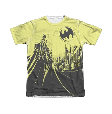 Batman Men's Bat Signal Adult 65/35 Poly/Cotton Short Sleeve Tee / T-Shirt