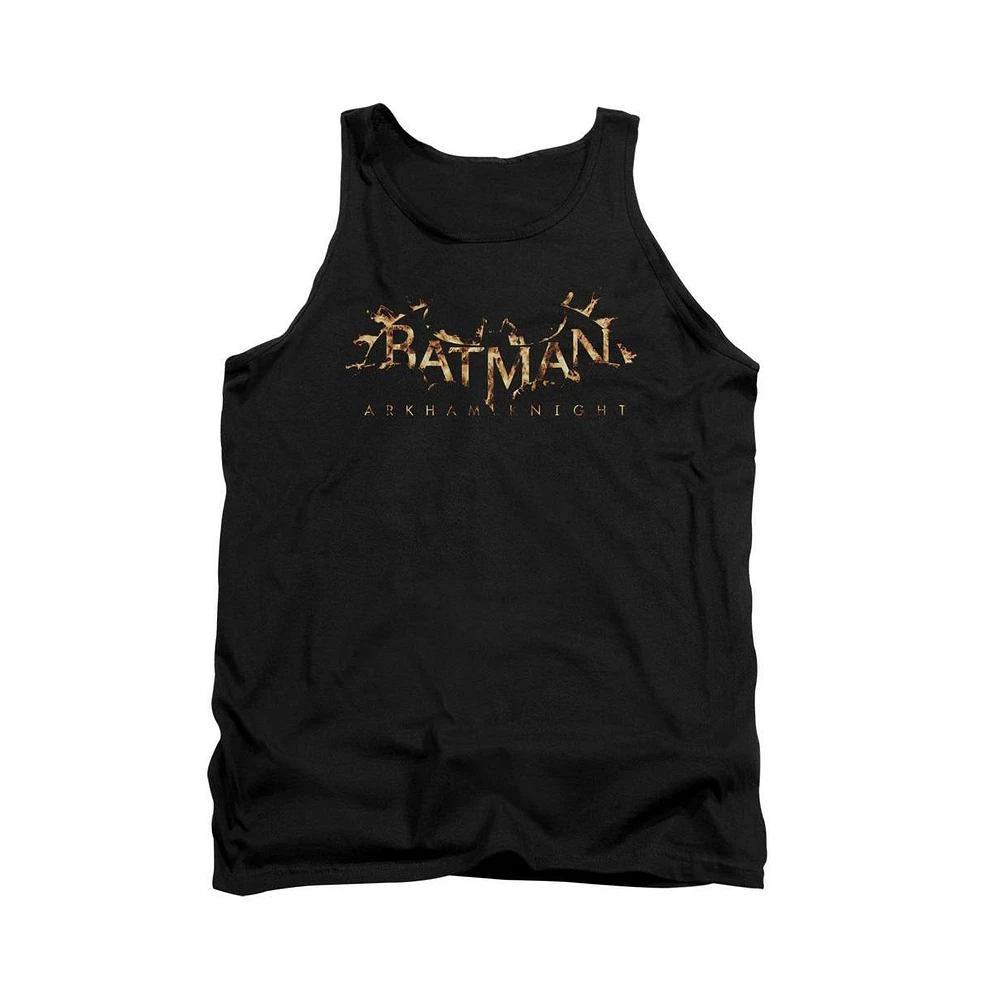 Batman Men's Arkham Knight Ak Flame Logo Adult Tank Top