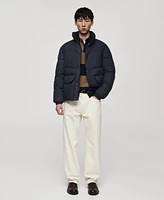 Mango Men's Water-Repellent Quilted Coat