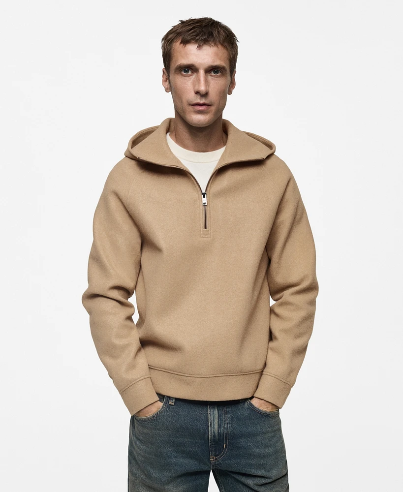 Mango Men's Slim-Fit Hooded Sweatshirt