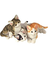 Fc Design "2-pc Set" 3.5"H Lying Wabansia Tuxedo and Tabby Cats Figurine Statue Ornament Home Room Office Decor and Perfect Ideas for Housewarming, Ho