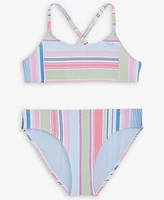 Roxy Big Girls Salty Stripe Two-Piece Swimsuit Set