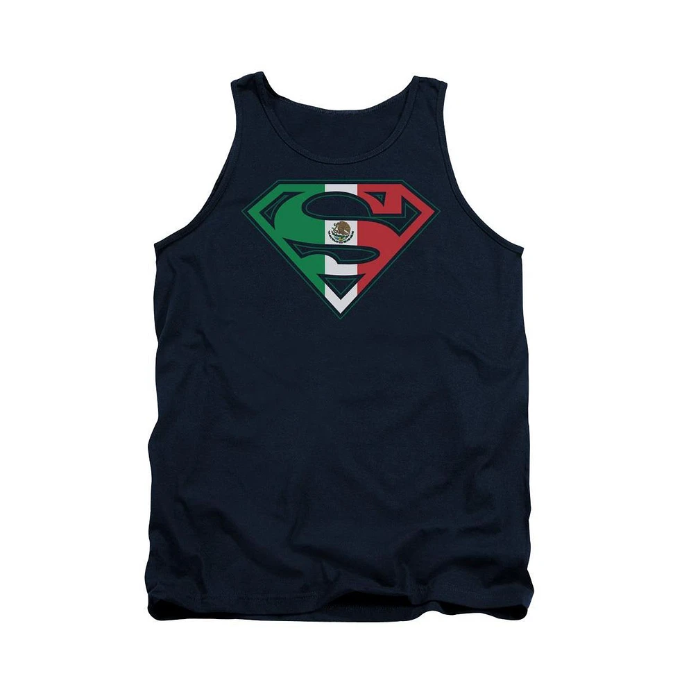 Superman Men's Mexican Shield Adult Tank Top