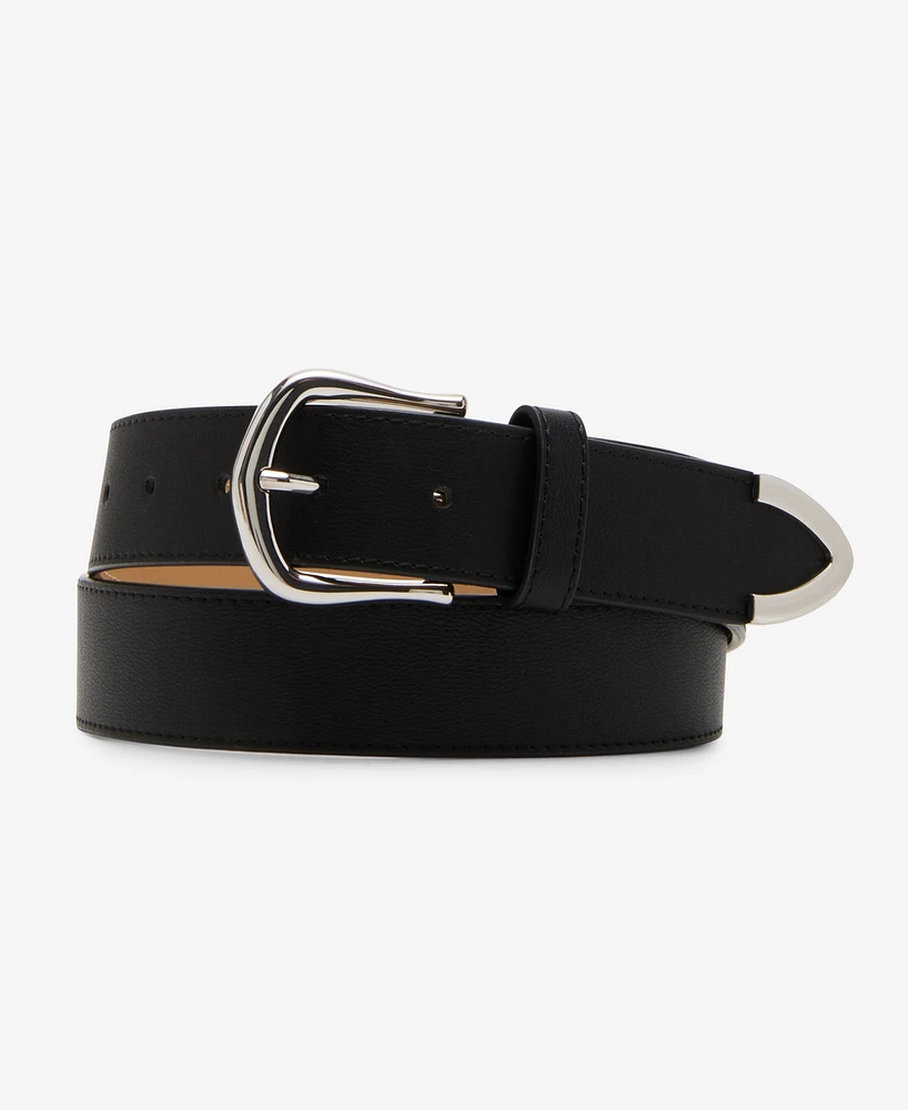 Steve Madden Textured Faux-Leather Belt