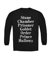 Harry Potter Men's Titles Long Sleeve Adult Tee / T-Shirt