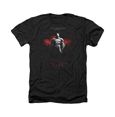 Batman Men's Arkham City Standing Strong Adult Heather Tee / T-Shirt