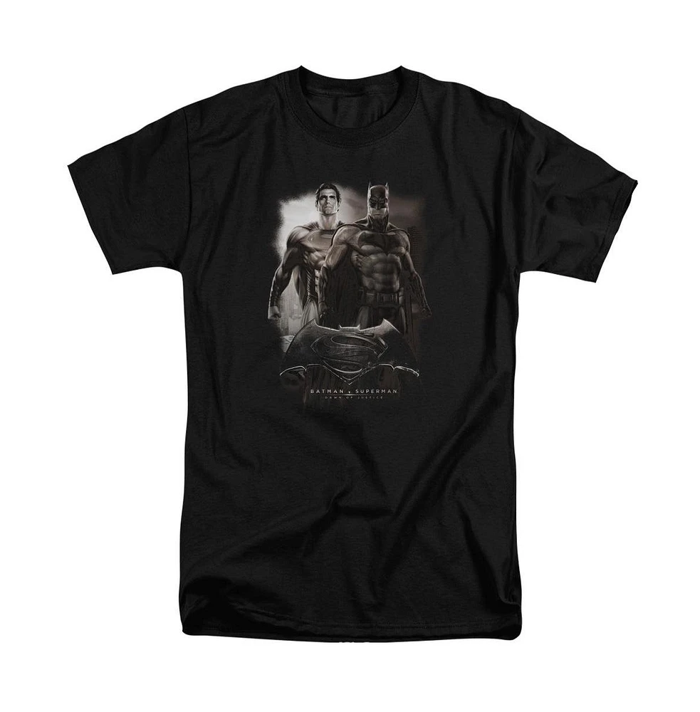 Batman V Superman Mens Dawn Short Sleeve Adult Tall Tee / T-Shirt