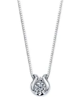 Sirena Diamond Accent Pendant Necklace in 14k White Gold