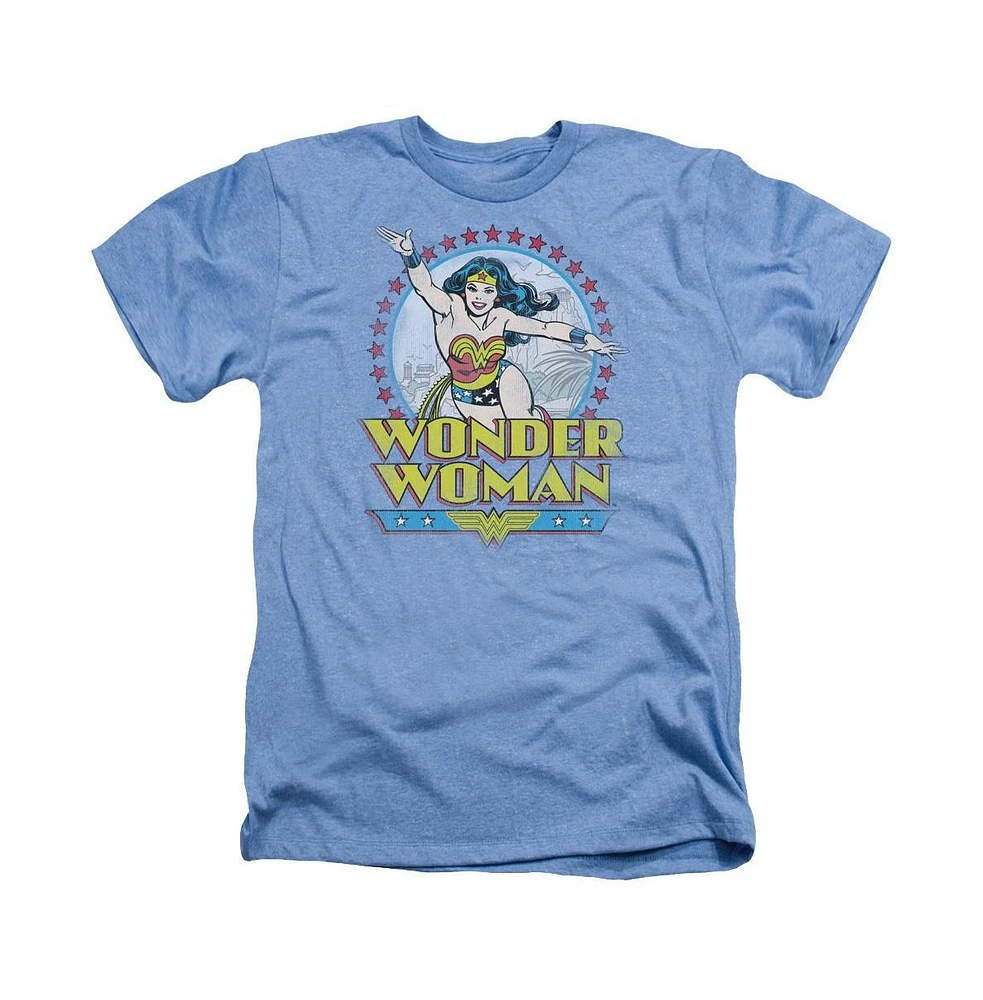 Dc Wonder Woman Men's Comics Star Of Paradise Island Adult Heather Tee / T-Shirt