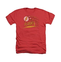 Flash Men's Dc Comics Like Lightning Adult Heather Tee / T-Shirt