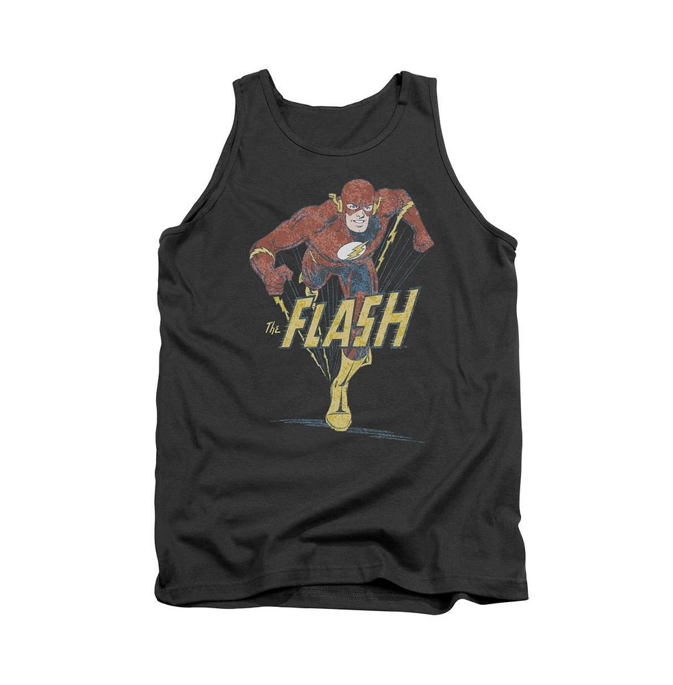 Flash Men's Dc Comics Desaturated Adult Tank Top