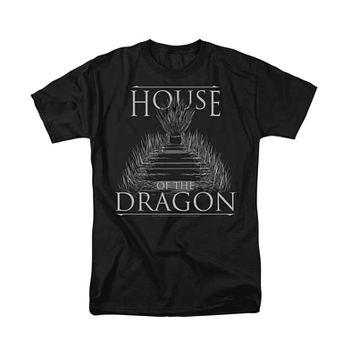 House Of The Dragon Mens Sword Throne Short Sleeve Adult Tee / T-Shirt