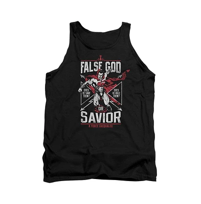 Batman V Superman Men's False God Or Savior Adult Tank Top