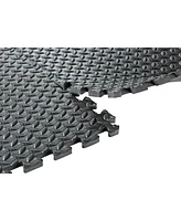 Sorbus 24 Sq Ft Blue Eva Foam Interlocking Exercise Mat, 6-Tile