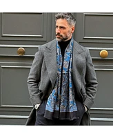 Elizabetta Men's Sorrento - Wool Backed Silk Scarf for Men