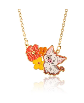 Disney Moana Pua and Floral Pendant Necklace