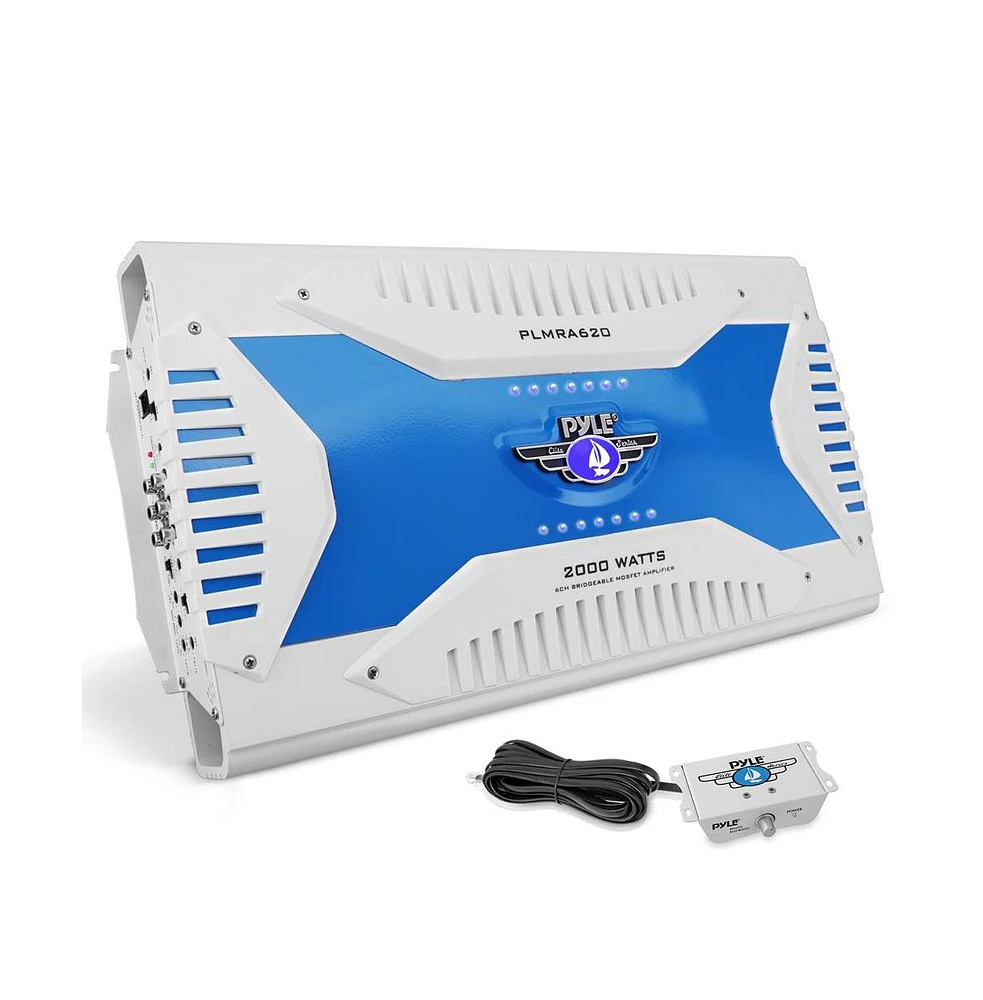 Pyle 6-Channel Marine Amplifier, 2000 Watts Elite Series