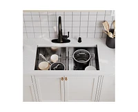 Casainc 33inch L x 19inch W Double Bowl Stainless Steel Undermount Kitchen Sink