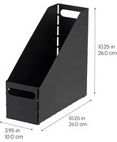 Iris Usa Letter/Legal File Metal Magazine File Holders, Black - 6Pack