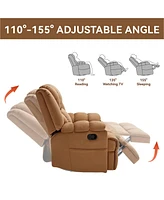 Boyel Living Manual Recliner Chair with Rocker and Swivel Fabric for Room