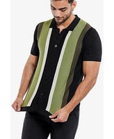 Men's Stripe Polo Sweater