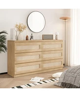 gaomon Rattan Dresser for Bedroom