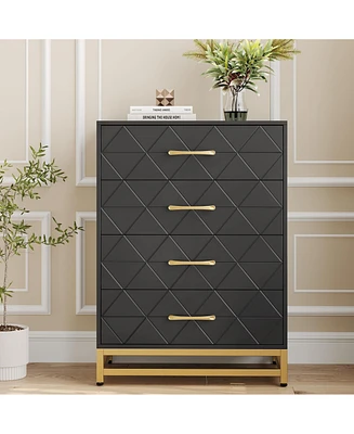 gaomon Dresser for Bedroom with 4 Drawer Dresser