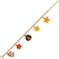 Disney Moana Pua Flower Starfish Charm Bracelet - 6.5''