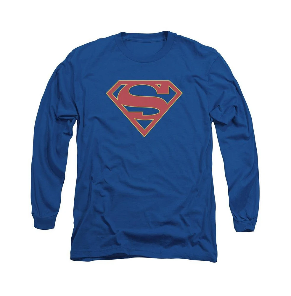 Supergirl Men's Logo Long Sleeve Adult Tee / T-Shirt