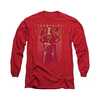 Supergirl Men's Ready Set Long Sleeve Adult Tee / T-Shirt