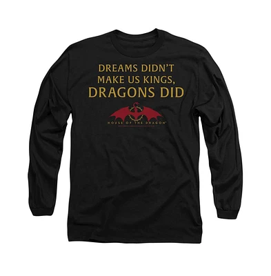 House Of The Dragon Men's Not Dreams Long Sleeve Adult Tee / T-Shirt