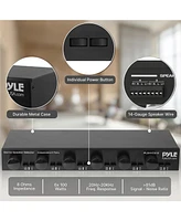 Pyle 6-Way Stereo Speaker Selector with Volume Control