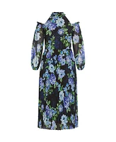 Plus Promise Print Maxi Dress