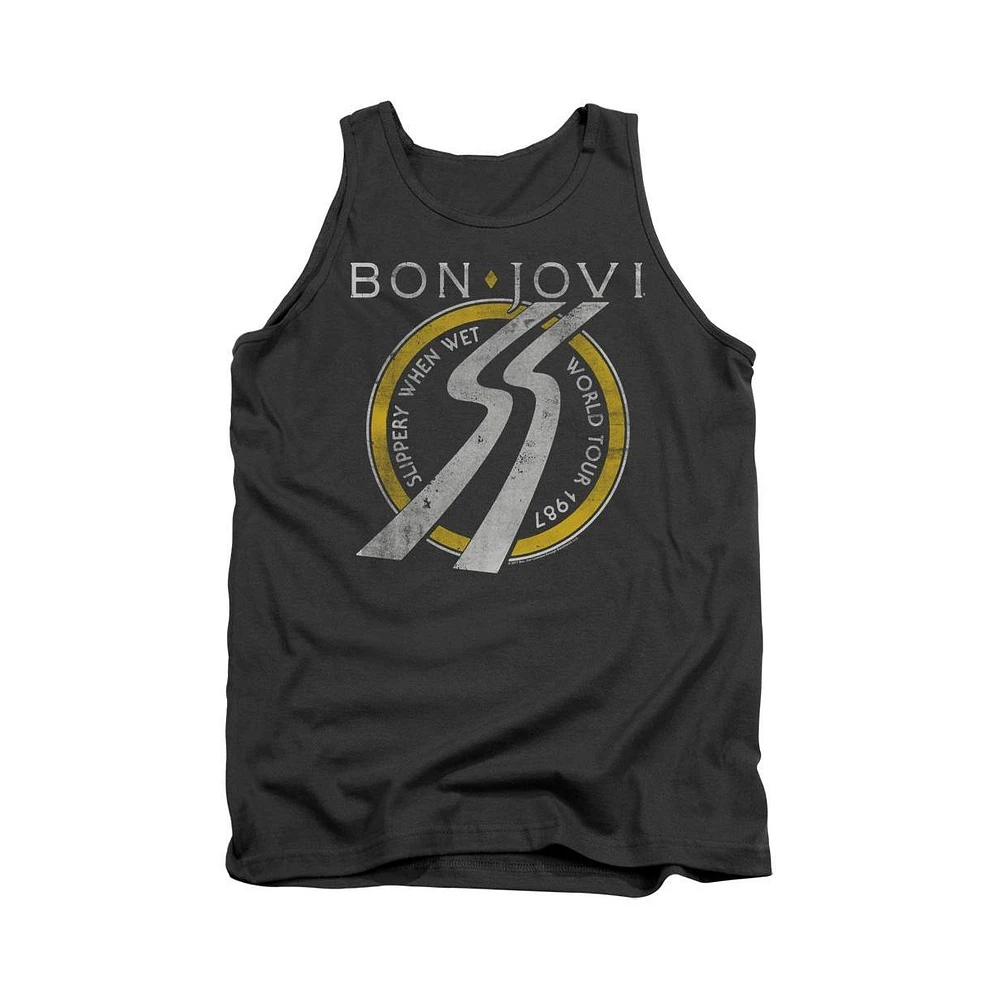 Bon Jovi Men's Slippery When Wet World Tour Adult Tank