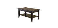 Slickblue Rectangle Wood Coffee Table for Living Room and Home Decor