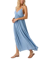 O'Neill Women's Saltwater Solids Mel V-Neck Maxi Dress