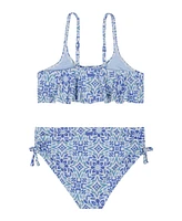 Roxy Big Girls Fresco Tile Flounce Bikini, 2-Piece Set