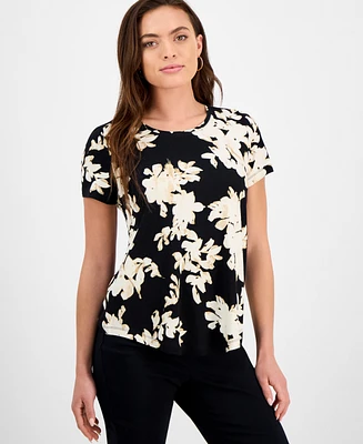 Jm Collection Petite Short-Sleeve Tee