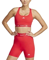 adidas Women's Medium-Impact Logo-Band Sports Bra