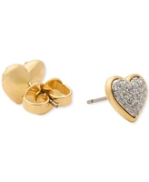 Kate Spade New York Cubic Zirconia Pave Heart Stud Earrings