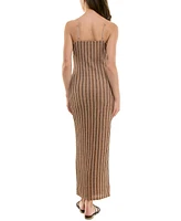 Juniors' Textured Striped Knit Maxi Dress