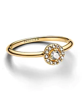 Pandora Gold-Plated Round Pave Halo Ring