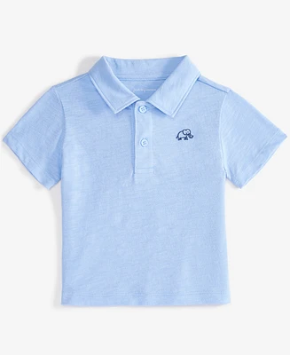 First Impressions Baby Boys Little Elephant-Detail Polo Shirt, Exclusively at Macy's