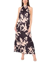 Vince Camuto Women's Printed Halter Maxi Dress