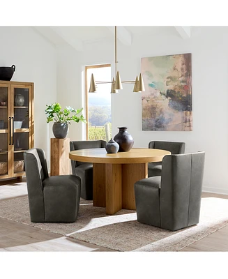 5 Pc. Dining Set (Davie Round Table & 4 Seham Chairs), Created for Macy's