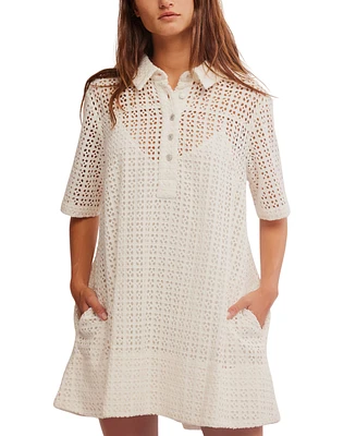 Free People Women's Remino Eyelet Mini Dress