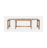 Jofran Bradford Modern Extendable Solid Mango Hardwood Bench