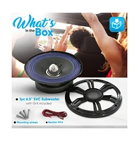 Pyle 6.5" Single Voice Coil Car Subwoofer, 150 Watts, 4-Ohm