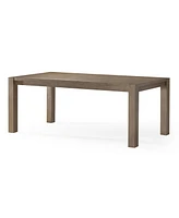 Maven Lane Cleo Contemporary Wooden Dining Table in Refined Grey Finish